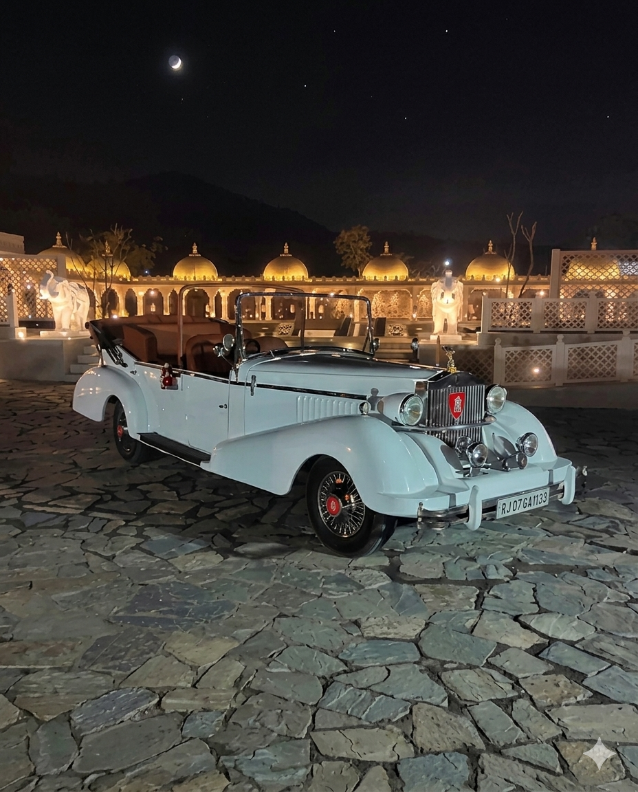 Vintage and classic car rental Udaipur – Heritage Rides Rolls Royce